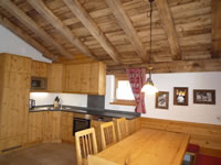 Altholzbalkendecke in der Ferienwohnung