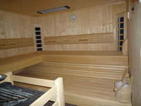 Aussensauna f&uuml;r die Ferienwohnung f&uuml;r 6 Personen